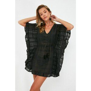 Trendyol Black Waist Tunnel Rustic Beach Dress