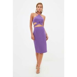 Trendyol Purple Waist Detailed Dress