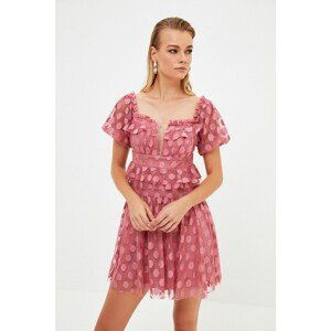 Trendyol Dried Rose Collar Detailed Dress