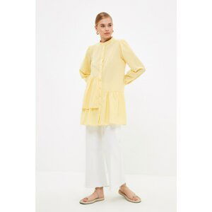 Trendyol Yellow Standing Collar Tunic