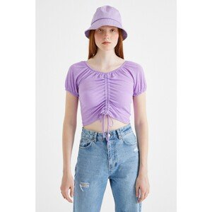 Koton Women's Lilac T-Shirt