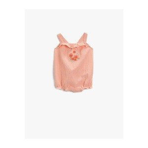 Koton Baby Girl Check Zibin Ruffle Cotton