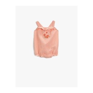 Koton Baby Girl Check Zibin Ruffle Cotton