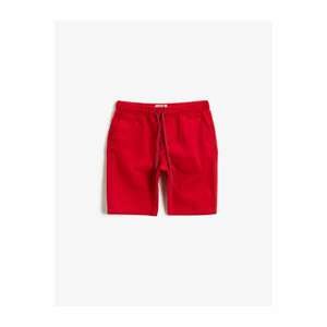 Koton Boys Denim & Canvas Shorts Red 1ykb46384ow