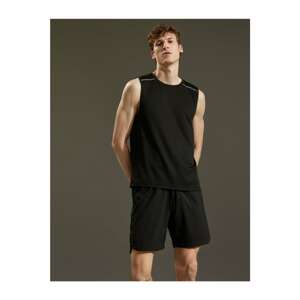 Koton Men's Black Stripe Detailed Tanktop