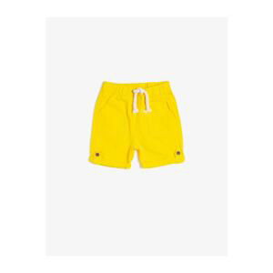 Koton Baby Boy Yellow Cotton Shorts With Pocket