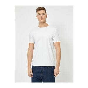 Koton Men's White Crew Neck T-Shirt