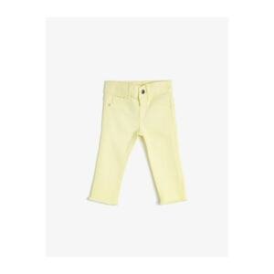 Koton Baby Girl Yellow Jeans