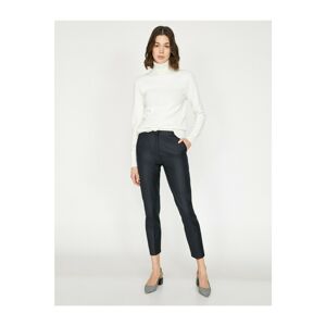 Koton Women's Gray Pocket Detailed Trousers