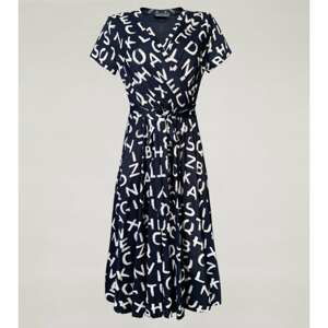 Click Woman's Dress Literka Navy Blue