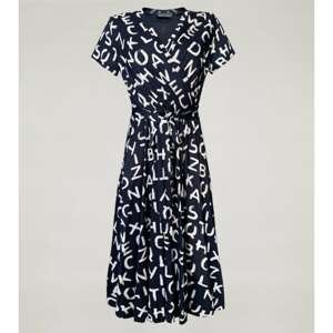 Click Woman's Dress Literka Navy Blue