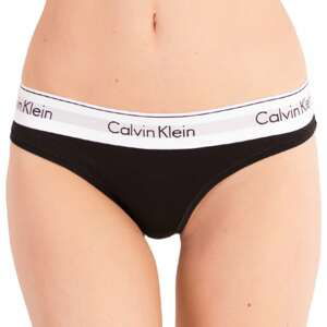 Women's thong Calvin Klein black (F3786E-001)