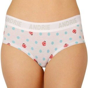 Women's panties Andrie white with polka dots (PS 2408 C)