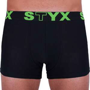 Men's boxers Styx sports rubber oversize black (R962)