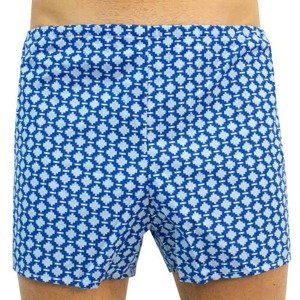 Classic men's shorts Foltine blue oversized pattern