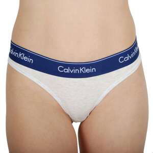 Women's thong Calvin Klein gray (F3786E-PHH)