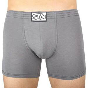 Men's boxers Styx long classic rubber dark gray (F1063)