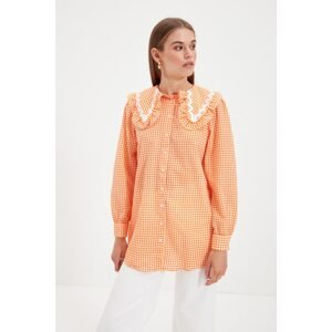 Trendyol Orange Baby Collar Tunic