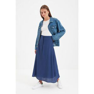 Trendyol Indigo Normal Waist Skirt