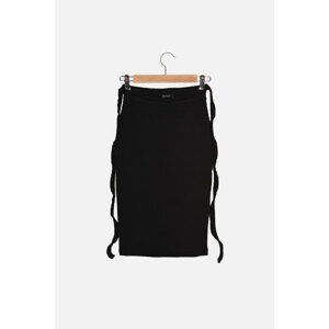 Trendyol Black Waist Detailed Camisole Skirt
