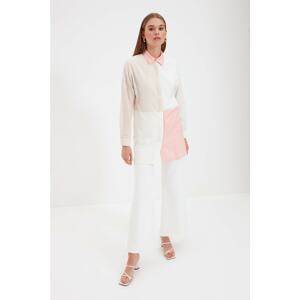 Trendyol White Shirt Collar Tunic