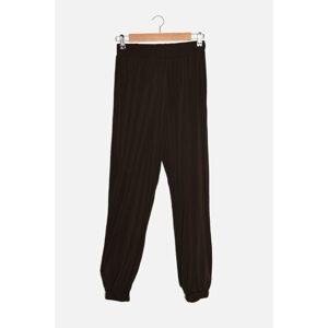 Trendyol Brown Loose Jogger Knitted Trousers