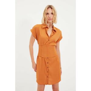 Trendyol Brown Shirt Dress