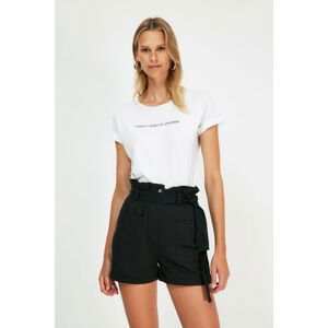 Trendyol Black Tie Shorts & Bermuda