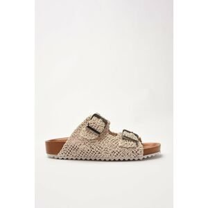 Trendyol Beige Knitted Detailed Women's Slippers