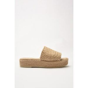 Trendyol Beige Women's Slippers