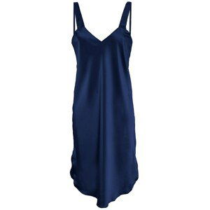 DKaren Woman's Plus Size Slip Natalia Navy Blue