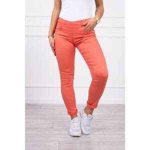 Colorful jeans dark apricot
