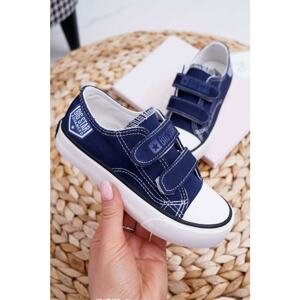 Children's Shoes Sneakers Big Star With Velcro Navy Blue FF374064
