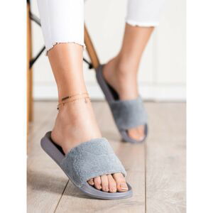 SHELOVET LIGHTWEIGHT FLIP-FLOPS WITH FUR