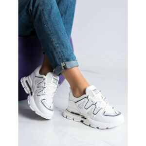 SHELOVET WHITE FASHION SNEAKERS