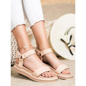 SEASTAR BEIGE ECO LEATHER SANDALS