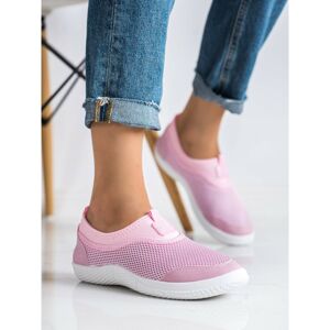 SHELOVET LIGHT PINK SLIPONS