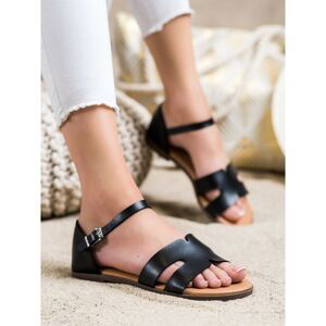 IDEAL SHOES CLASSIC ECO LEATHER SANDALS