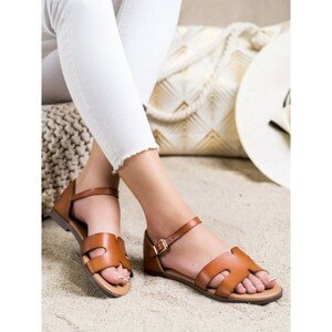 IDEAL SHOES CLASSIC ECO LEATHER SANDALS