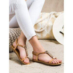 SHELOVET ELEGANT SANDALS WITH RUBBER BAND