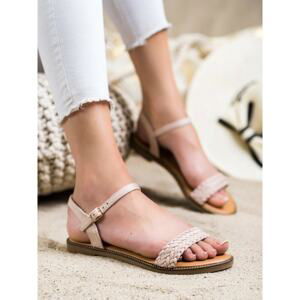 LAURA MODE CASUAL BEIGE SANDALS