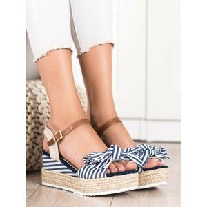 SWEET SHOES STRIPED ESDARSEL SANDALS