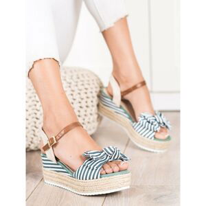 SWEET SHOES STRIPED ESDARSEL SANDALS