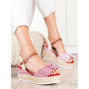 SWEET SHOES STRIPED ESDARSEL SANDALS