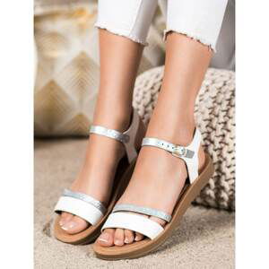 CM PARIS STYLISH SANDALS WITH GLITTER