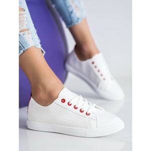 SHELOVET OPENWORK SNEAKERS MADE OF ECO LEATHER