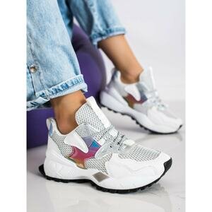 SHELOVET SNEAKERS WITH FASHION MESH