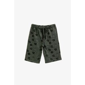 Koton Boy Green Printed Sort Cotton