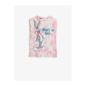 Koton Girl Pink Bugs Bunny Dress Licensed