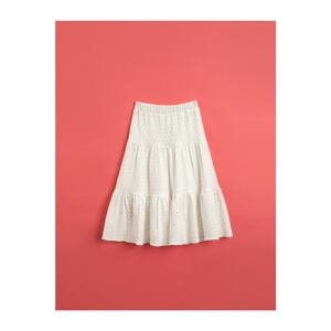 Koton Girl Ecru Guipure Lace Skirt
